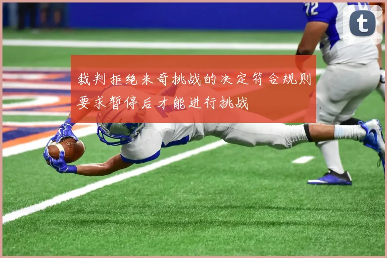 裁判拒绝米奇挑战的决定符合规则要求暂停后才能进行挑战